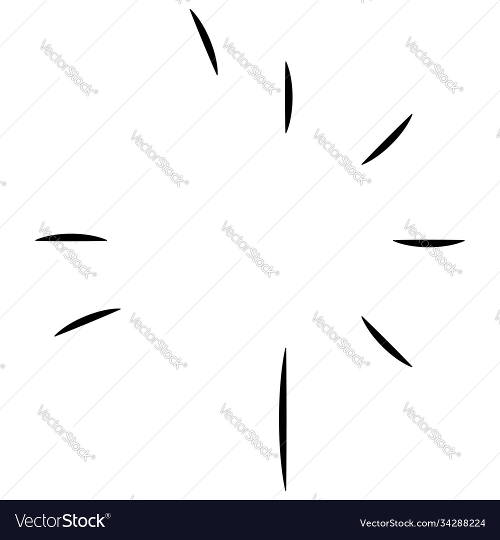 Radial radiating lines abstract burst element vector image Radial radiating lines abstract burst element
