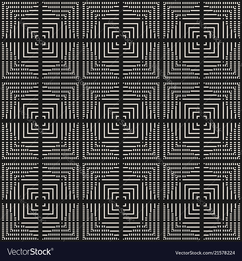 Seamless pattern with lines squares stripes