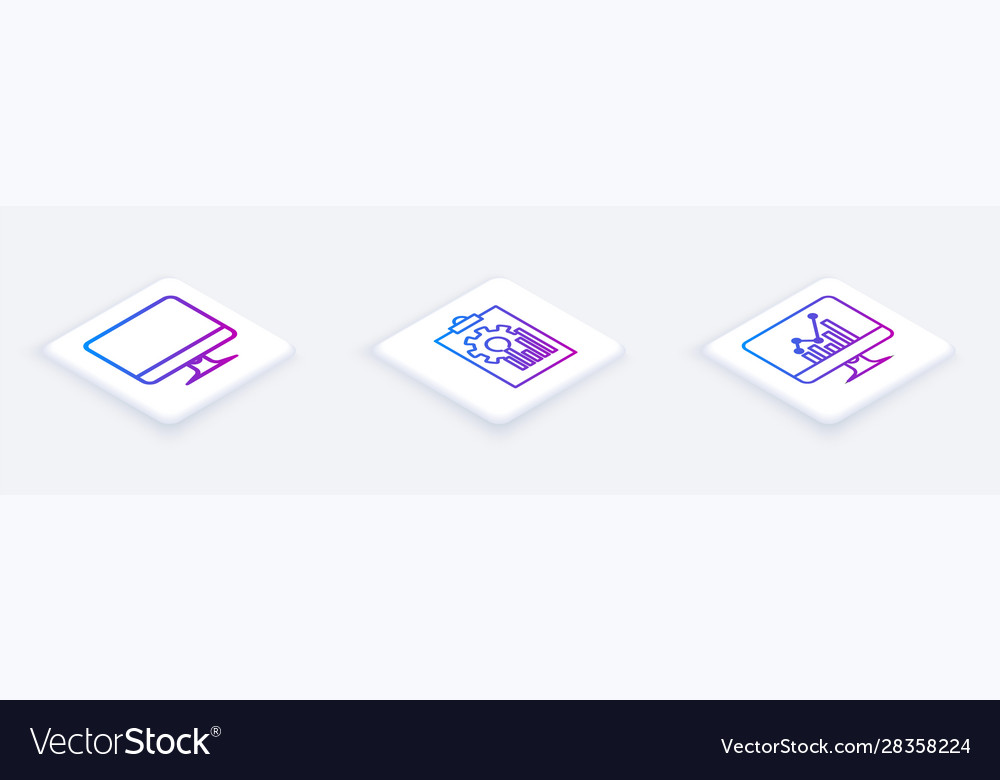 Set isometric line computer monitor screen Vector Image Set isometric line computer monitor screen