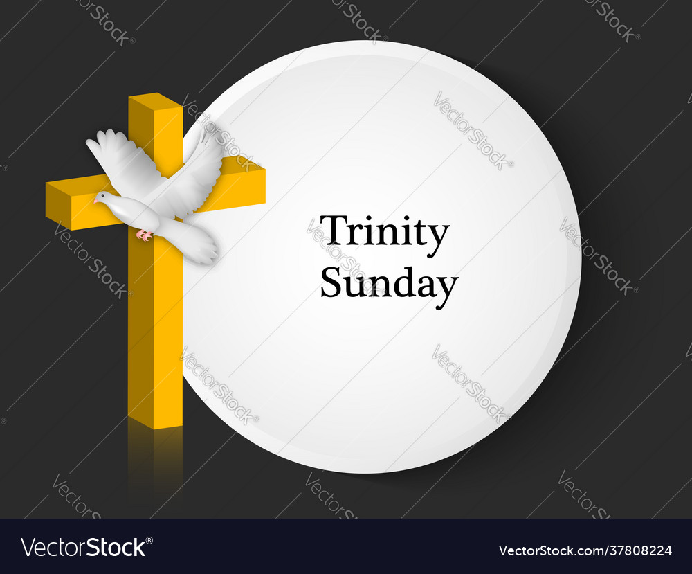 Trinity sunday background vector image Trinity sunday background