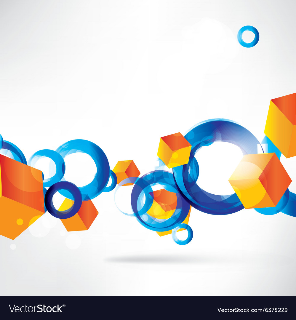 Abstract background with geometric elements Vector Image