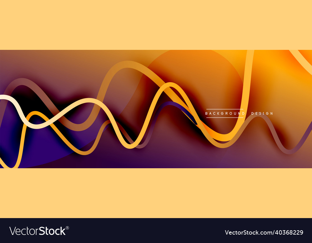 Abstract gradient background with wave line Vector Image Abstract gradient background with wave line