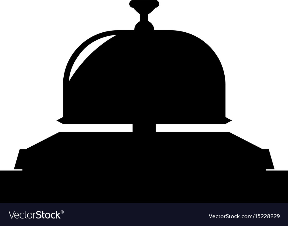 Hotel ring bell Royalty Free Vector Image - VectorStock