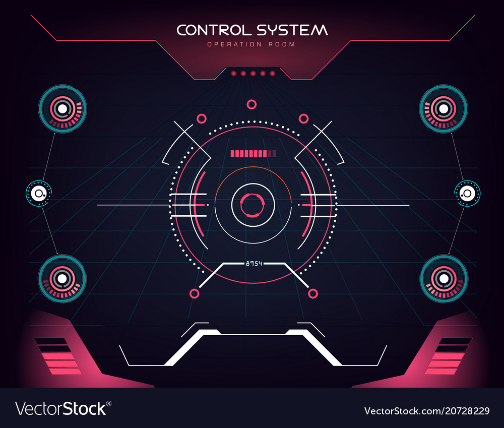 Interface ui design graphic hud