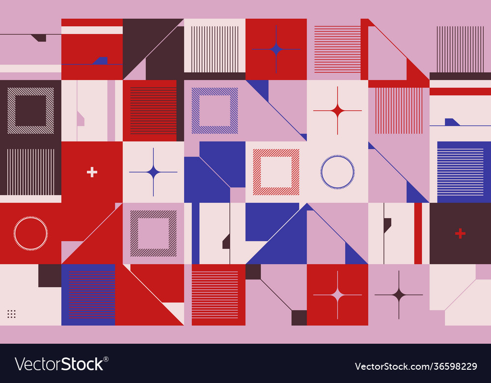 Retro future abstract pattern vector image Retro future abstract pattern