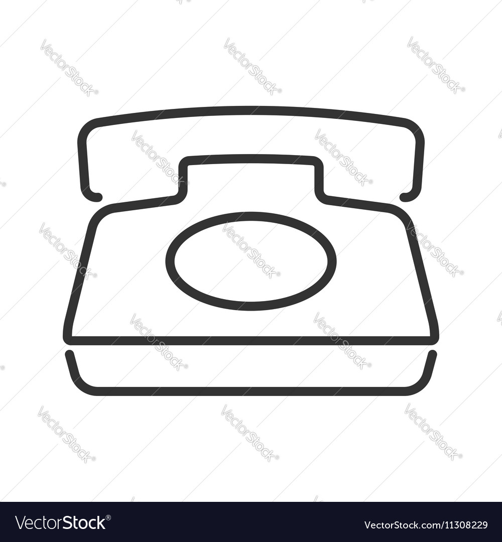 Retro phone icon