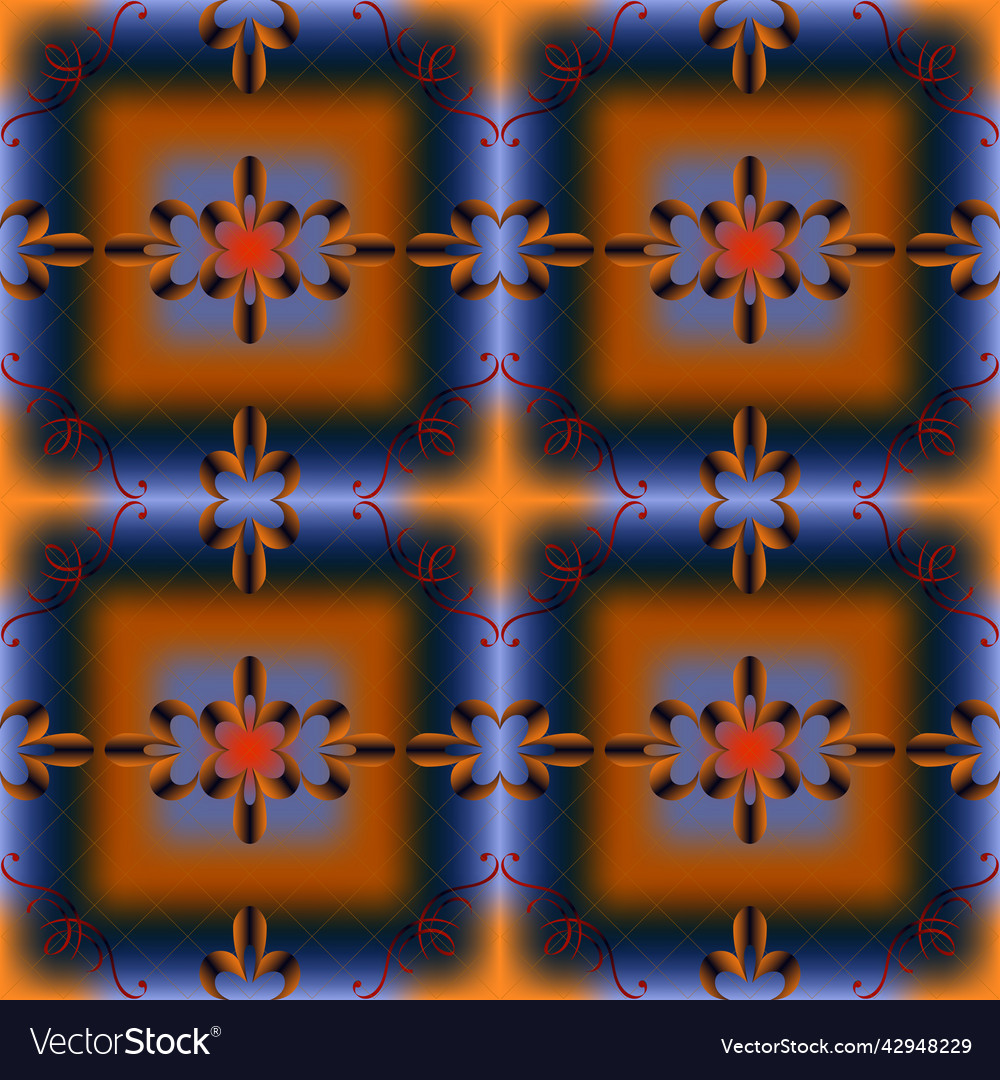 Seamless abstract colorful pattern of elements