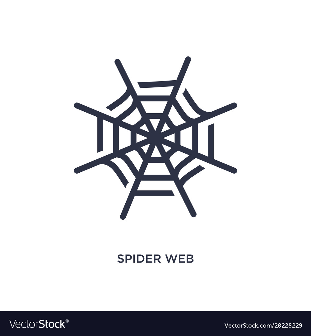 Spider web icon on white background simple Vector Image