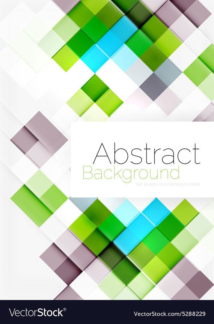 Square shape mosaic pattern design universal