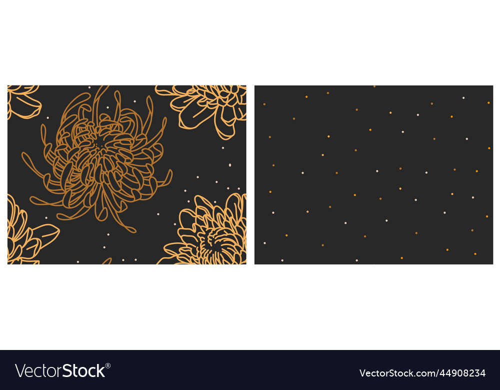 Abstract seamless patterns set vector image Abstract seamless patterns set