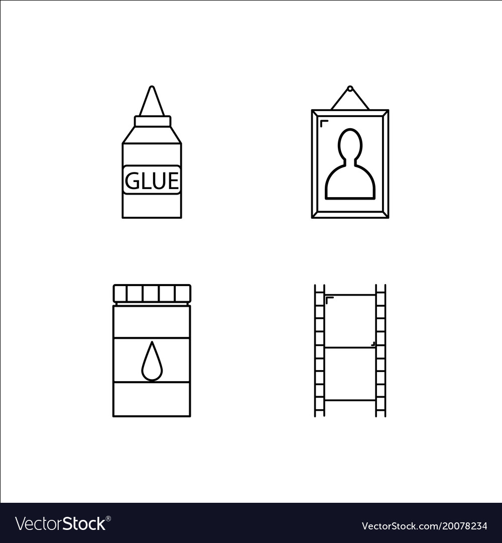 Design and studio simple linear icon setsimple