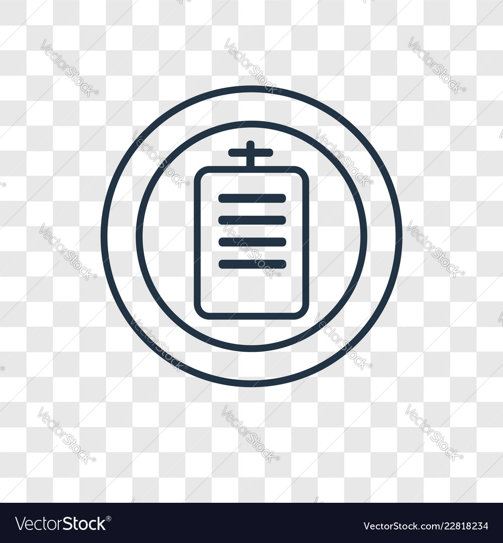 Document concept linear icon isolated