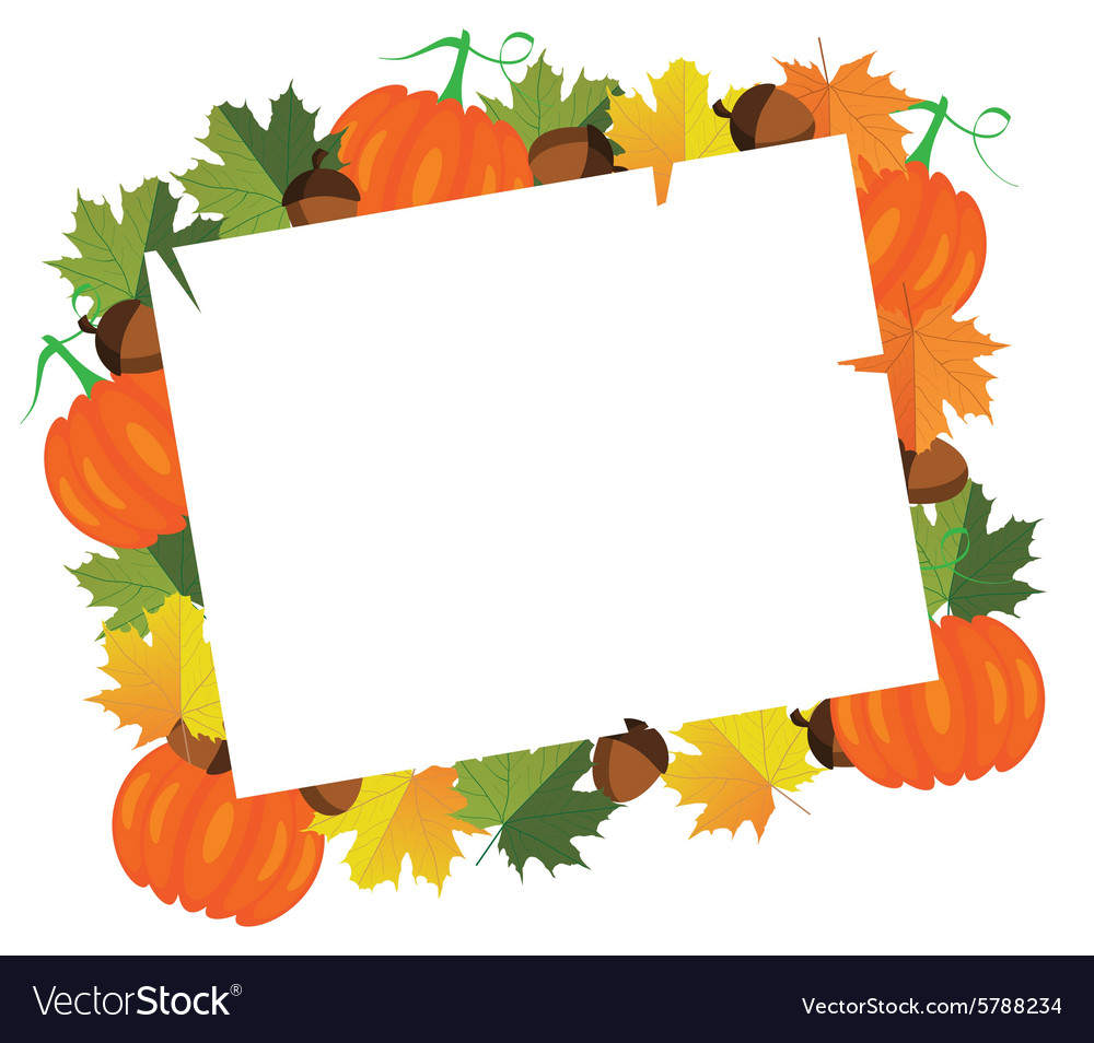 Fall Frame Royalty Free Vector Image - Vectorstock