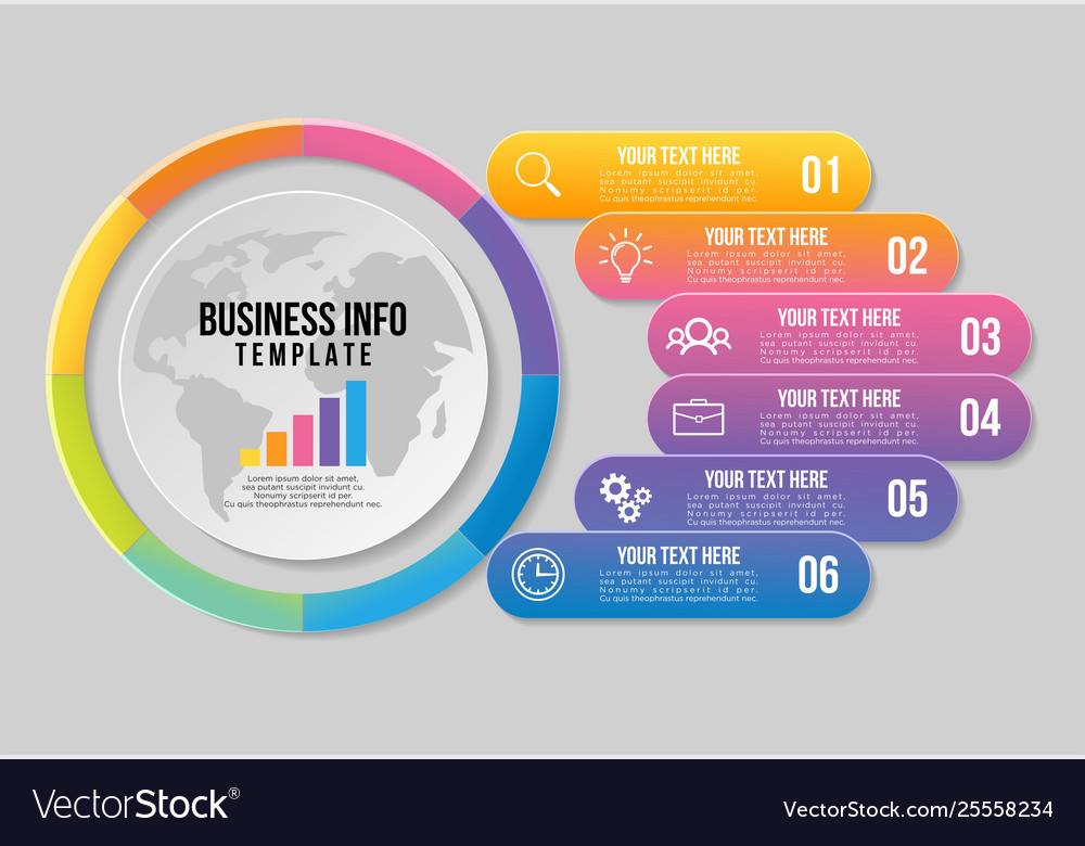 Infographic design template with options steps