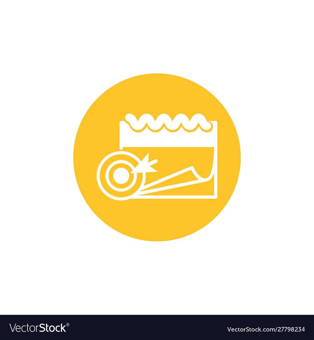 Isolated calendar block and flat design