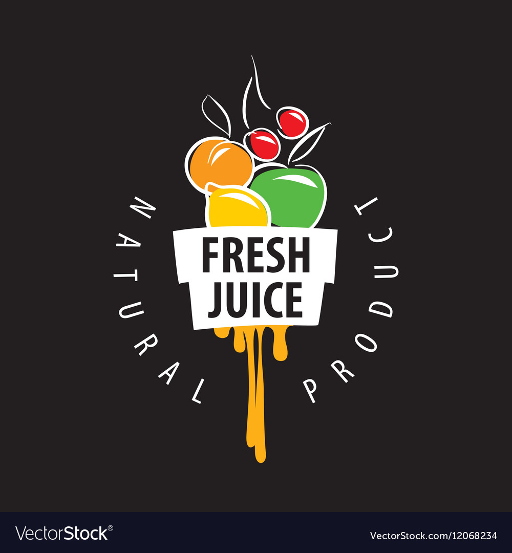 Logo of fresh juice Royalty Free Vector Image - VectorStock