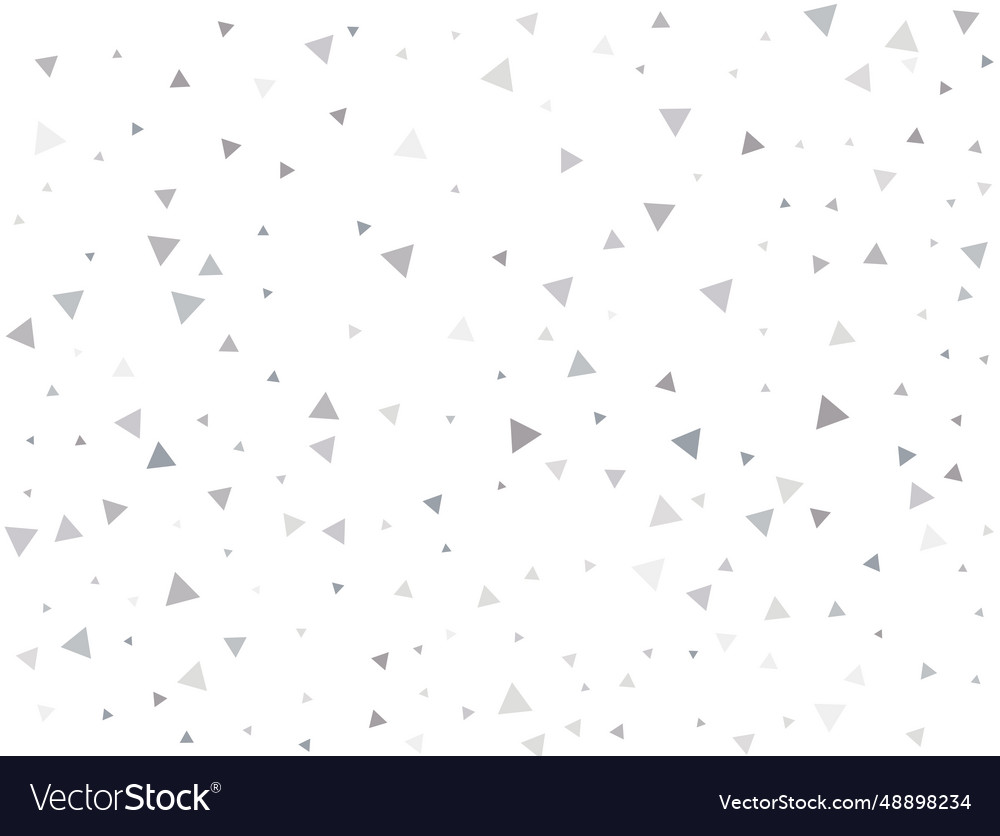 Matrixsilver triangular confetti vector image Matrixsilver triangular confetti