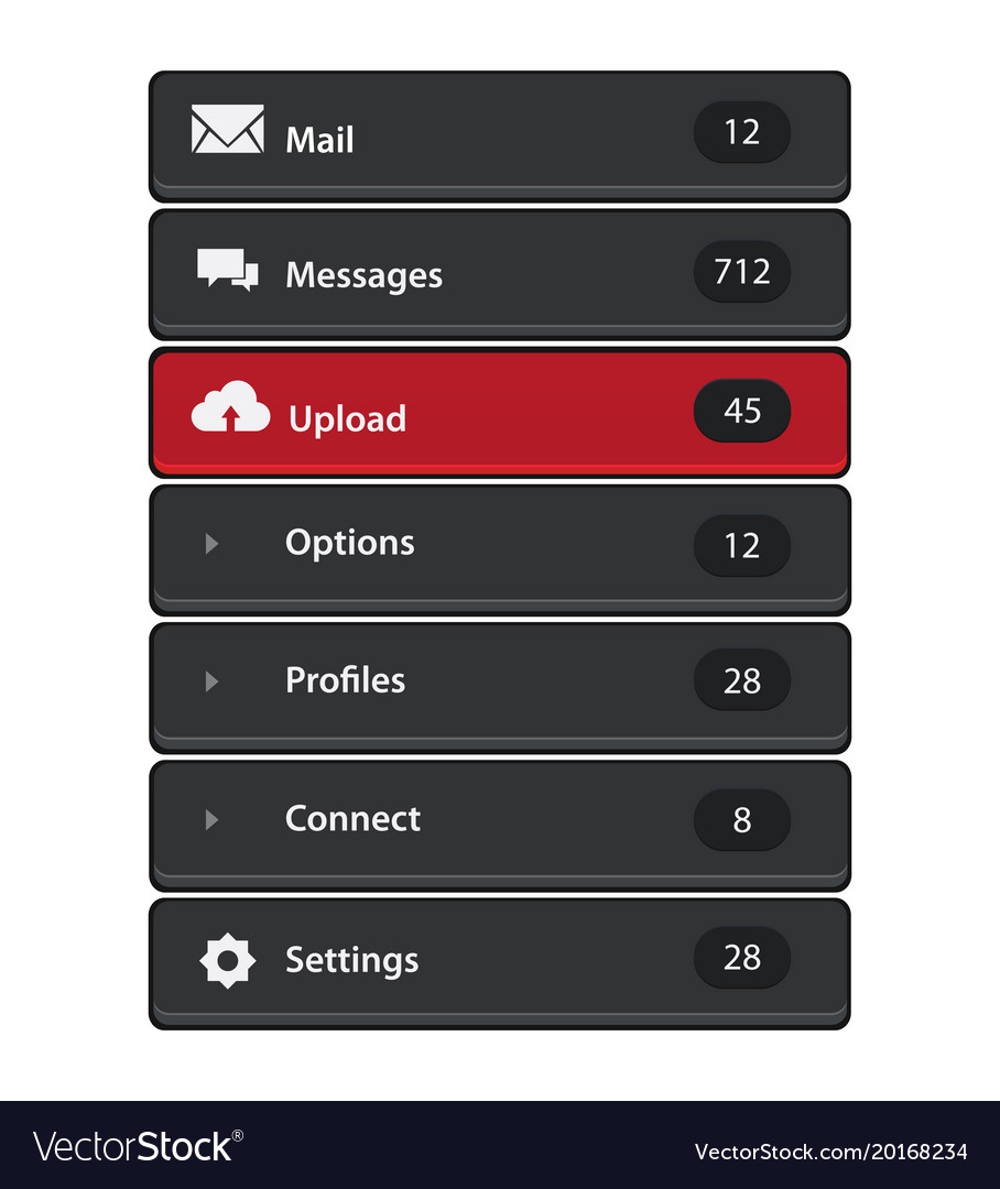 Modern Web Menu Template