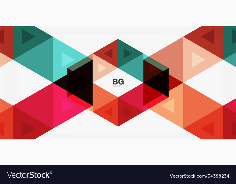 Mosaic triangle pattern abstract background vector image Mosaic triangle pattern abstract background