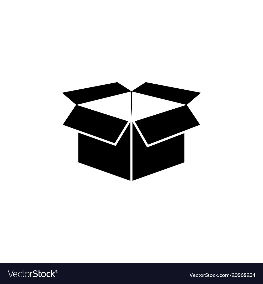 Simple Open Box Icon