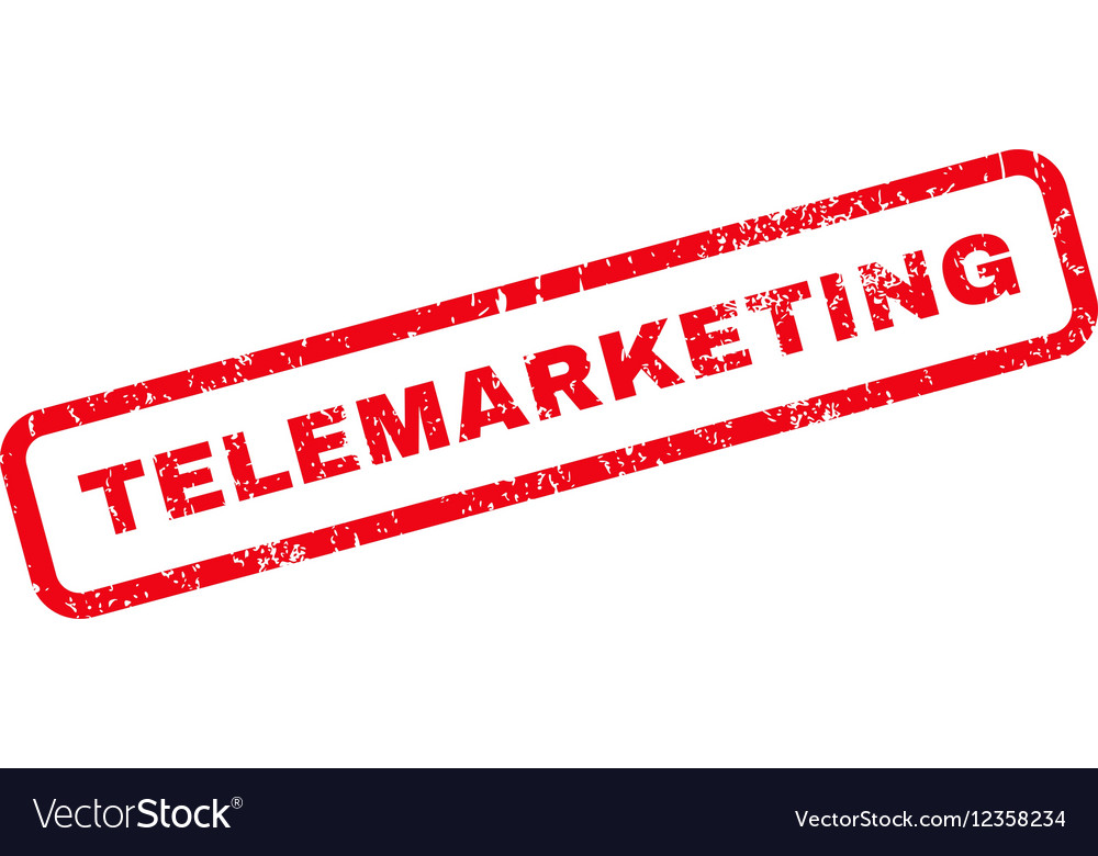 Telemarketing rubber stamp