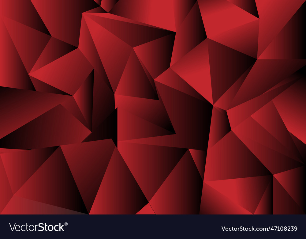 Abstract polygon triangle 3d on background vector image Abstract polygon triangle 3d on background