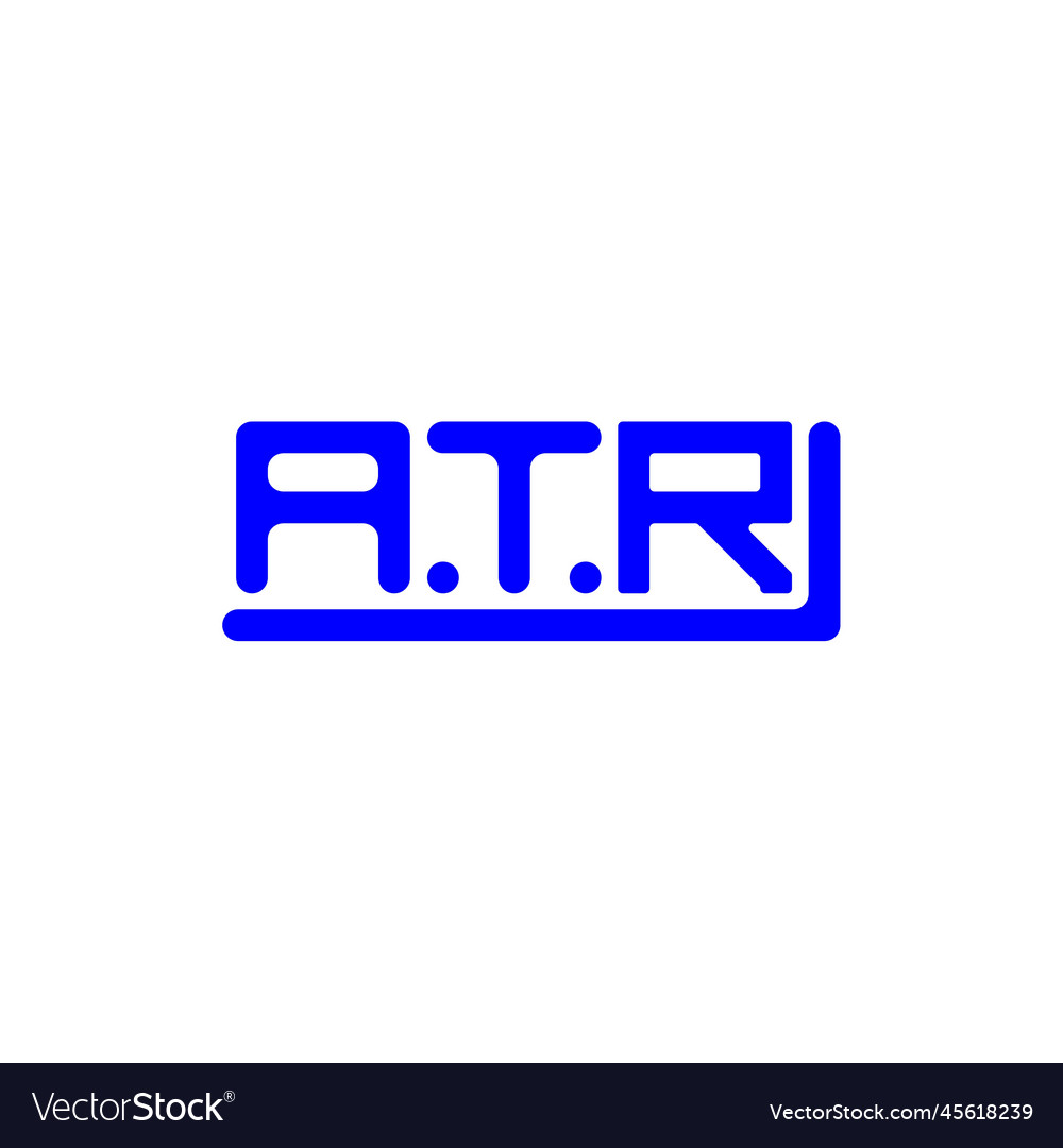 Atr letter logo creative design with graphic atr Vector Image