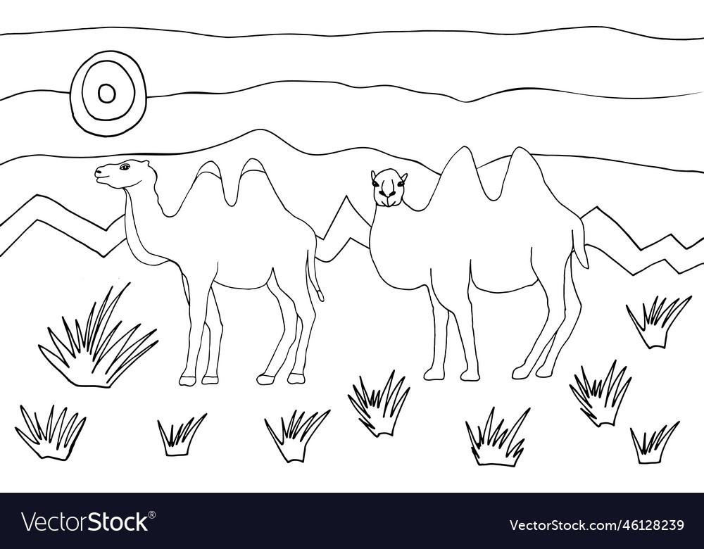 Sahara Desert Coloring Pages