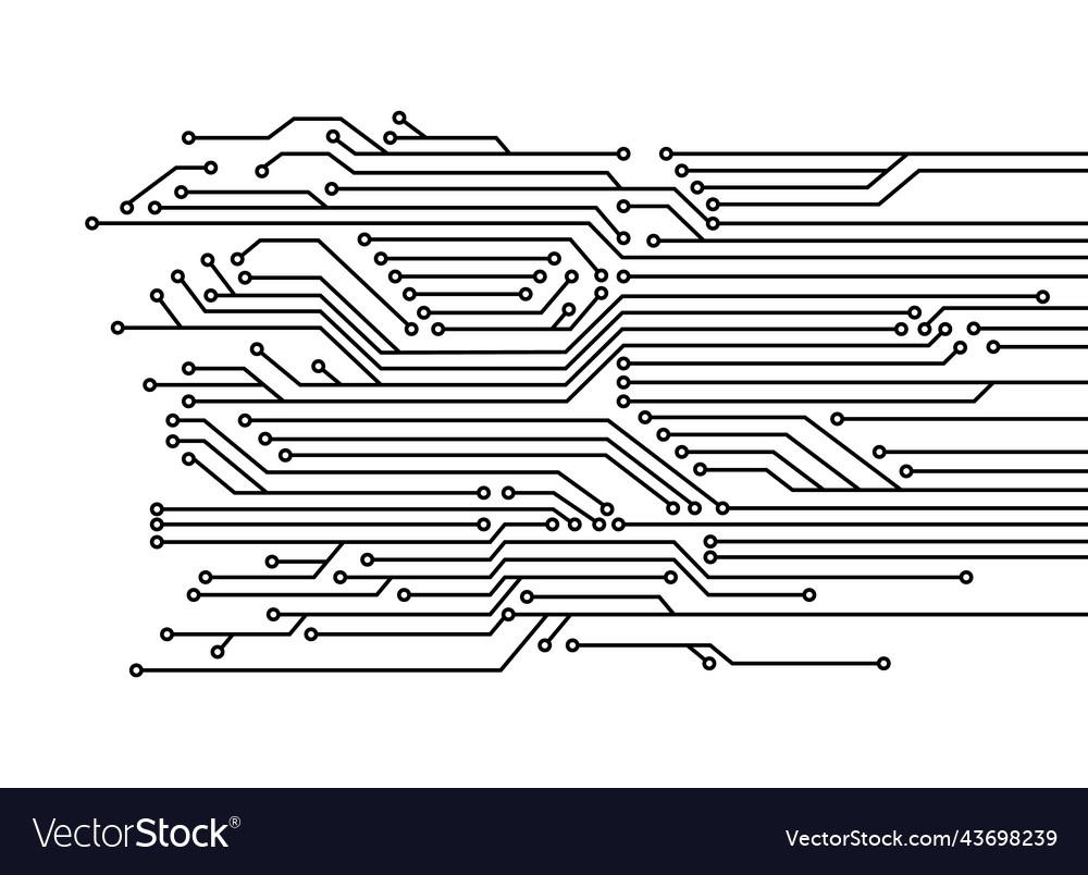 Electronics board high tech digital data vector image Electronics board high tech digital data