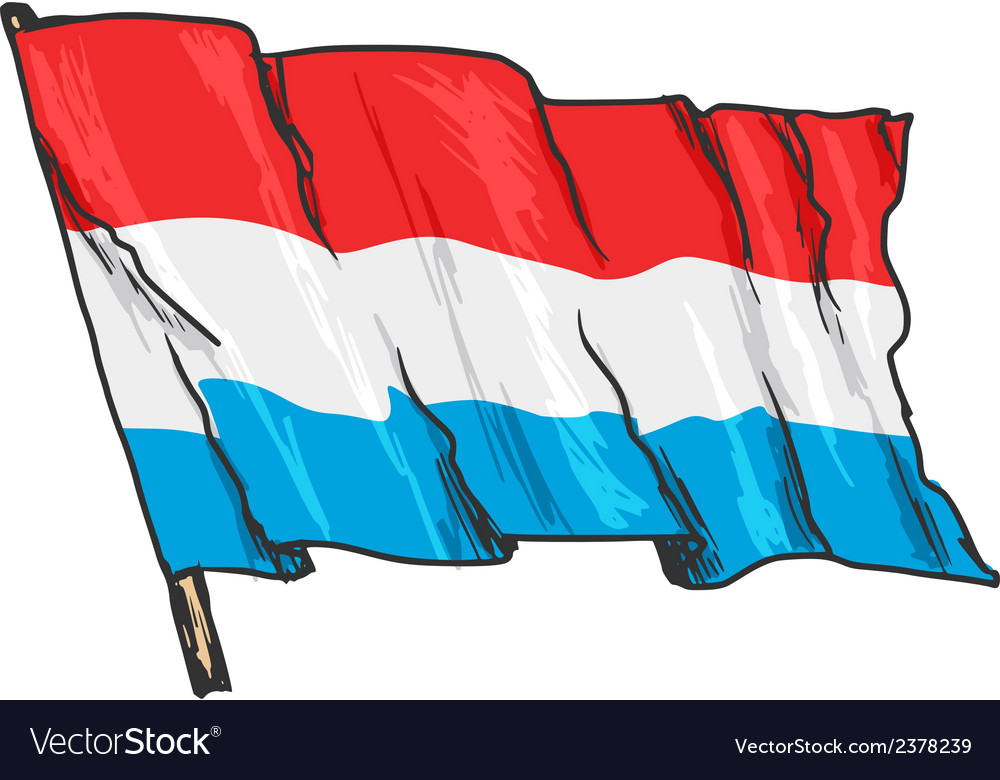 Flag of luxembourg