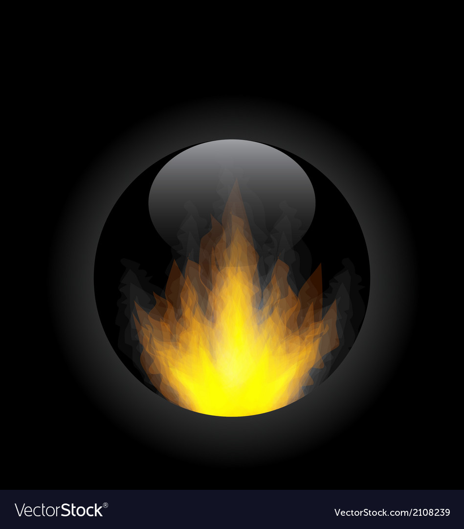 Flame in Circular Frame