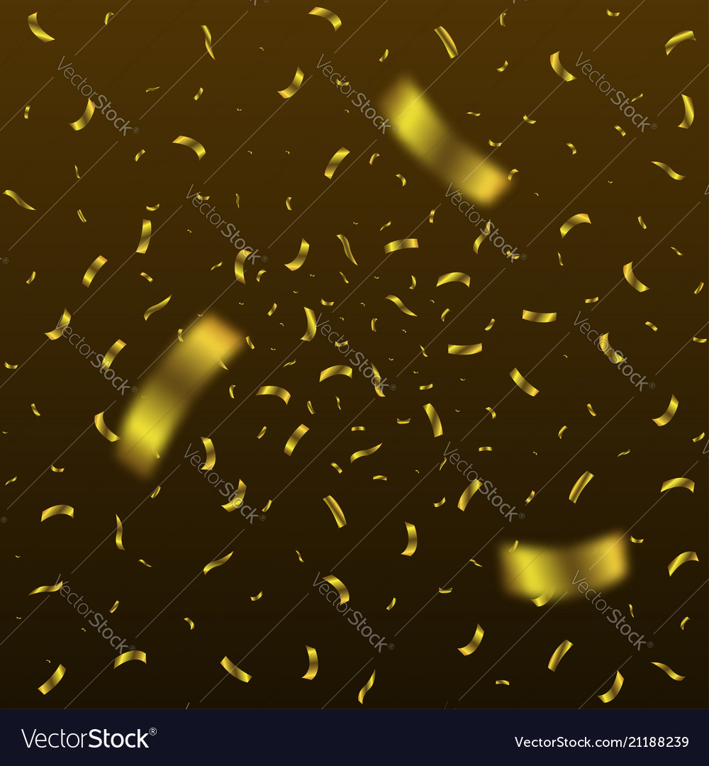 Golden confetti background