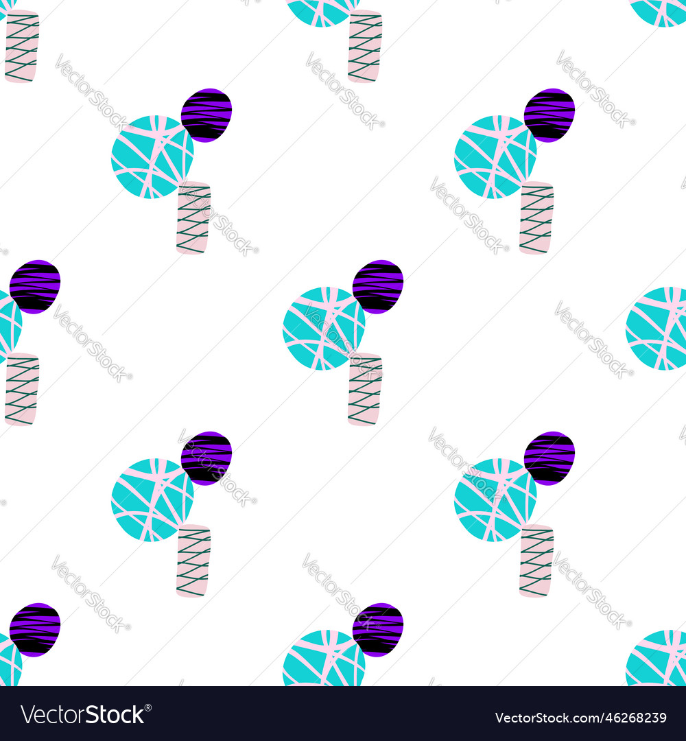 Seamless pattern with abstract texture shape vector image Seamless pattern with abstract texture shape