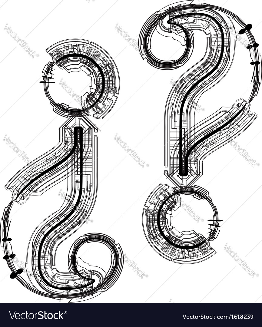 Technical typography symbol