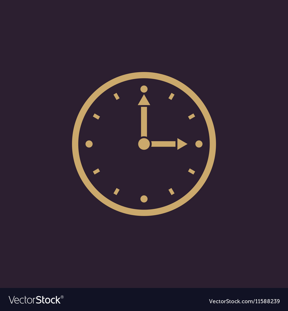Time clock icon and watch timer