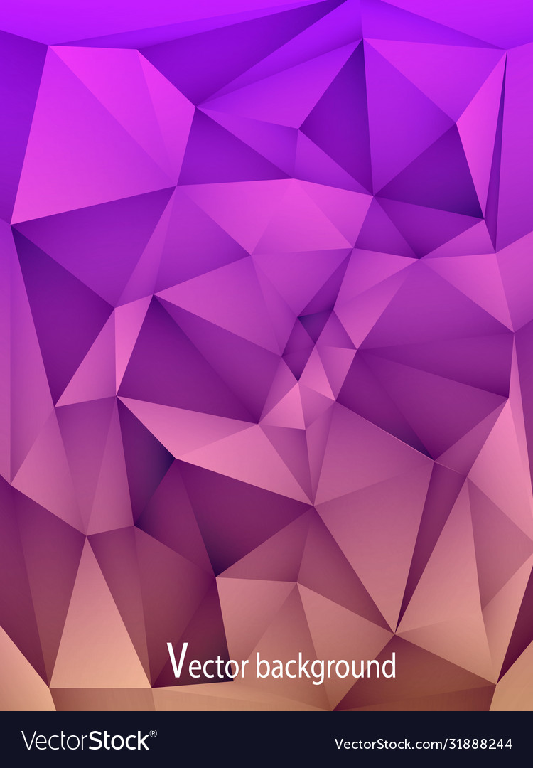 Abstract white background with triangular polygons