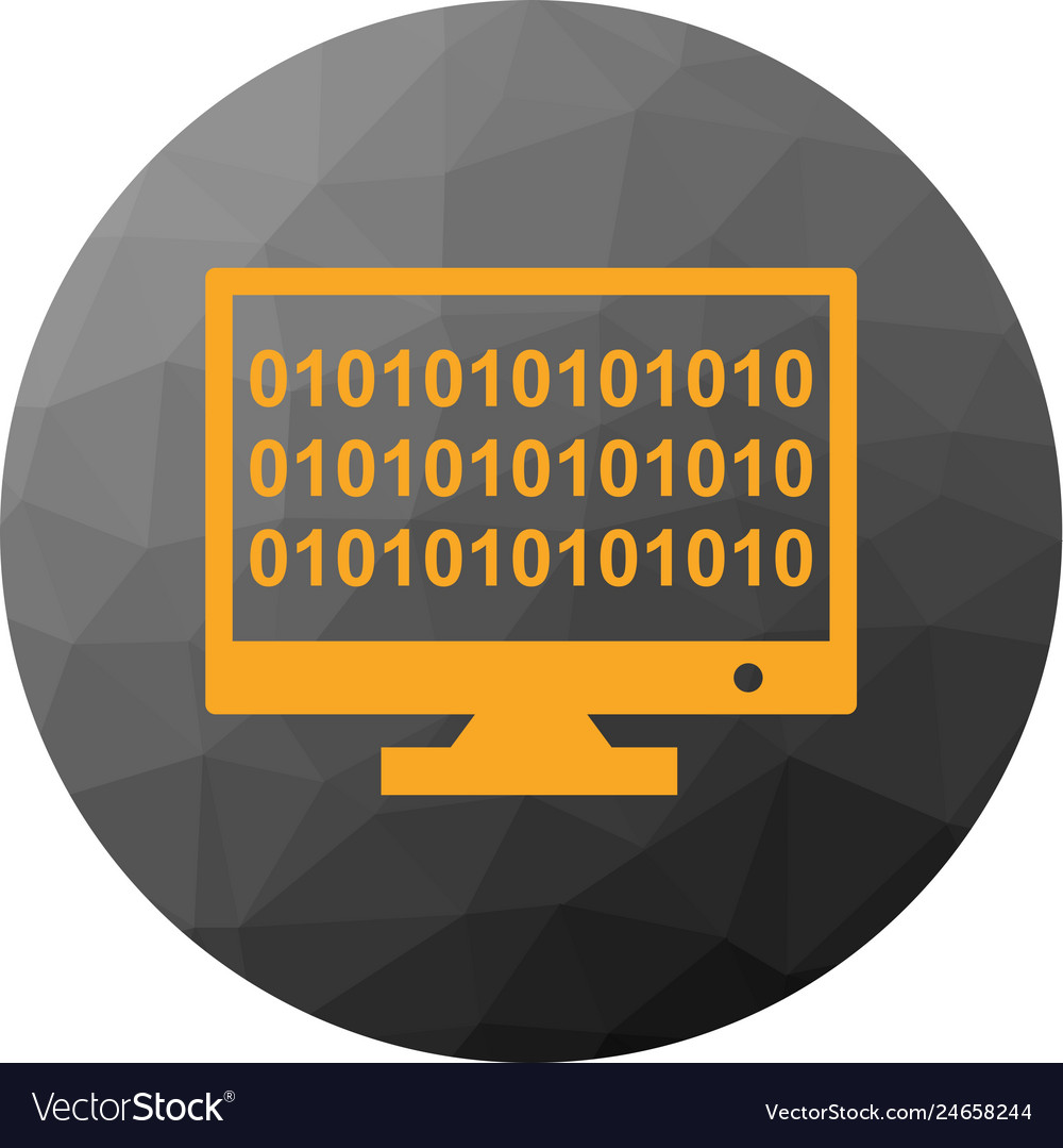 Binary code online icon