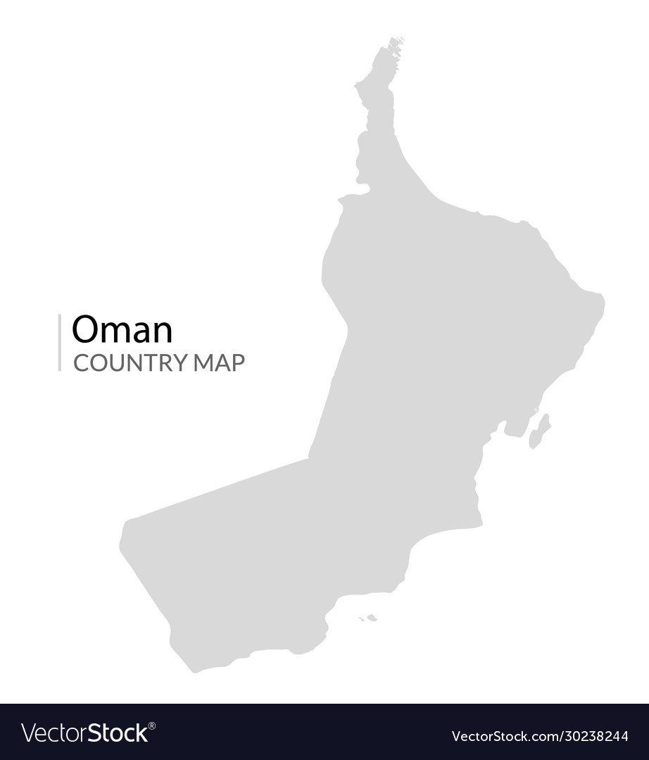 Oman map country land icon world part Royalty Free Vector