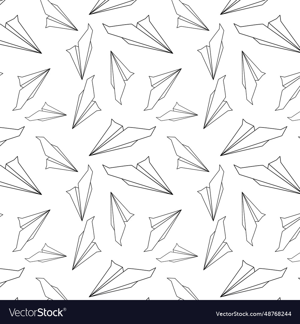 Paper plane pattern