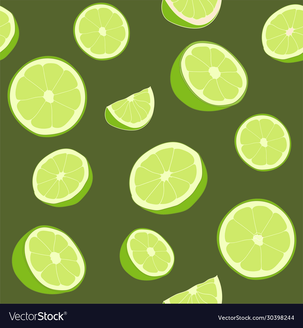 Seamless repeating pattern limes