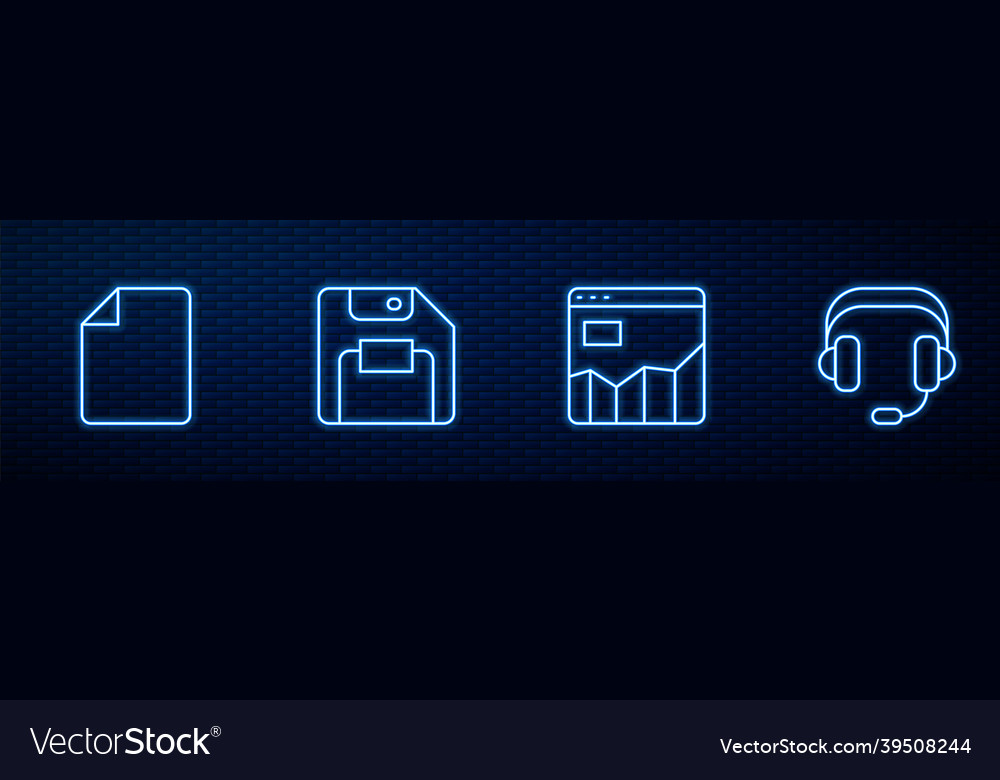 Set line graph chart infographic file document vector image Set line graph chart infographic file document