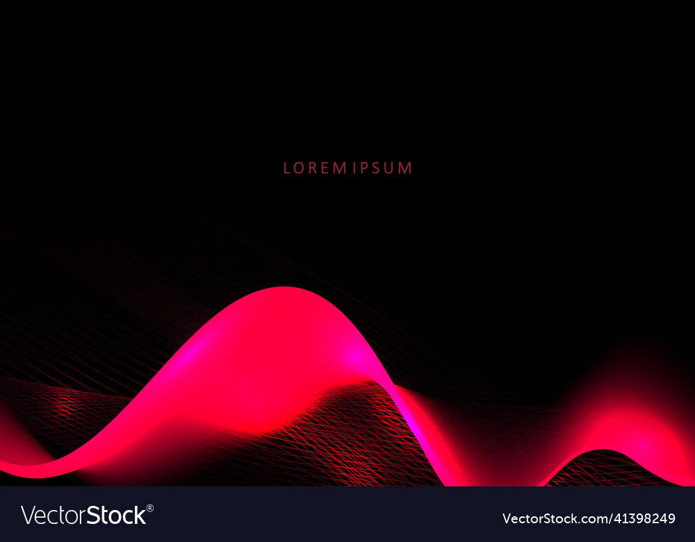 A curved figure and small mesh texture in red