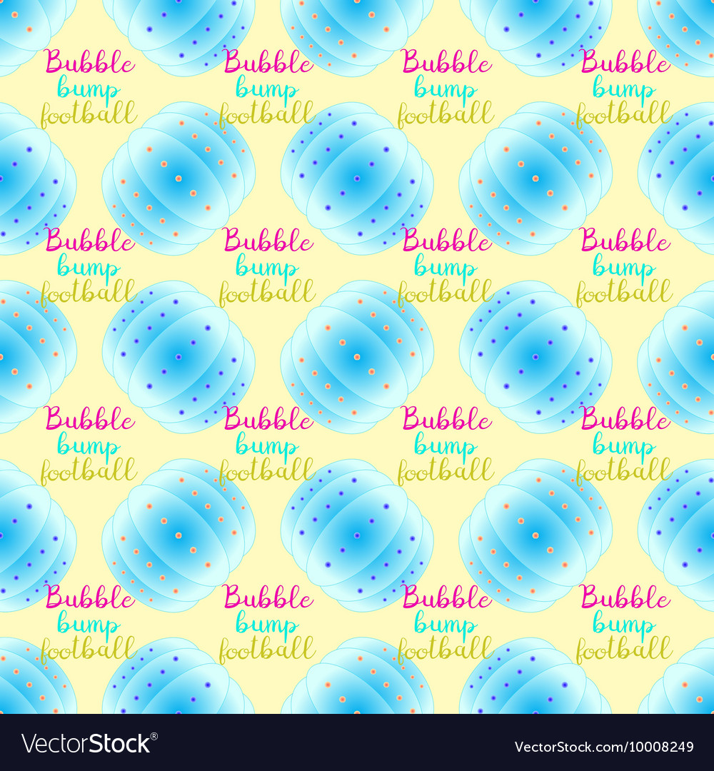 Bubble bump football equipment seamless pattern