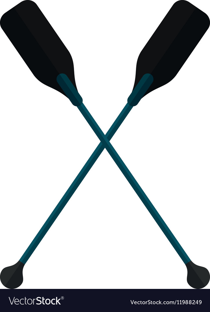 Crossed Paddles Boat Symbol