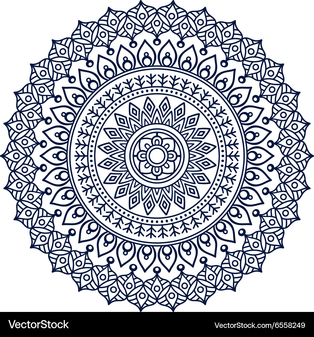 Ethnic mandala Royalty Free Vector Image - VectorStock