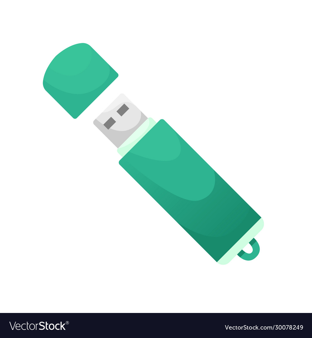 Flat usb flash drive data storage device computer