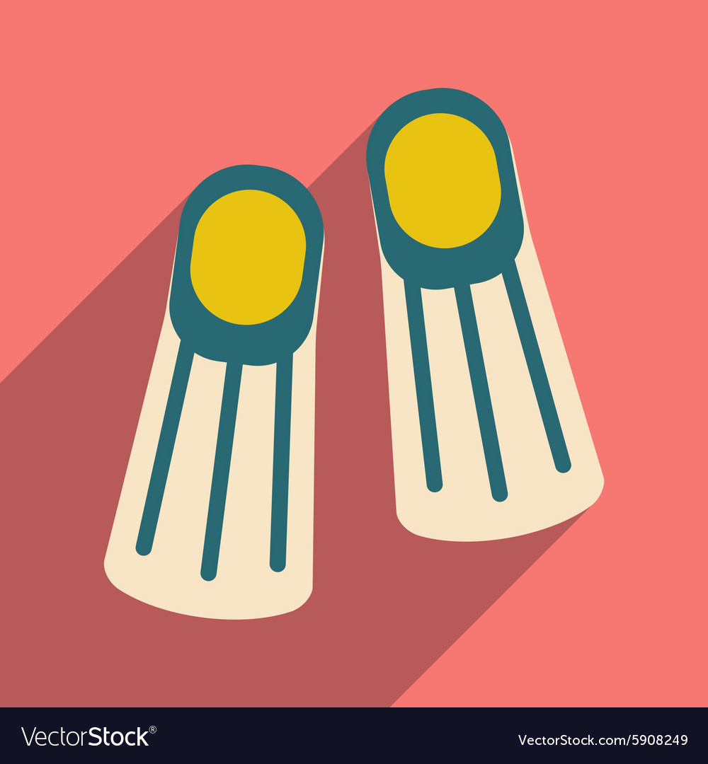 Flat with shadow icon and mobile application