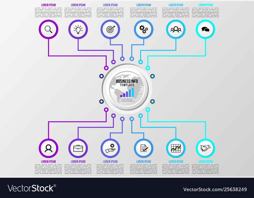 Infographic design template with options steps