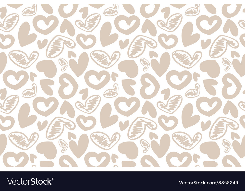 Seamless pattern with hearts