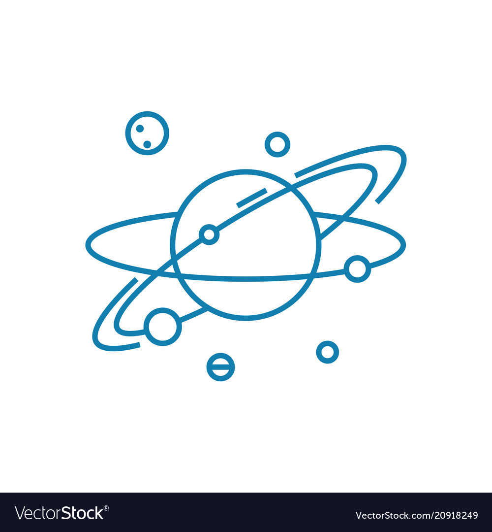 Space Objects Linear Icon Set